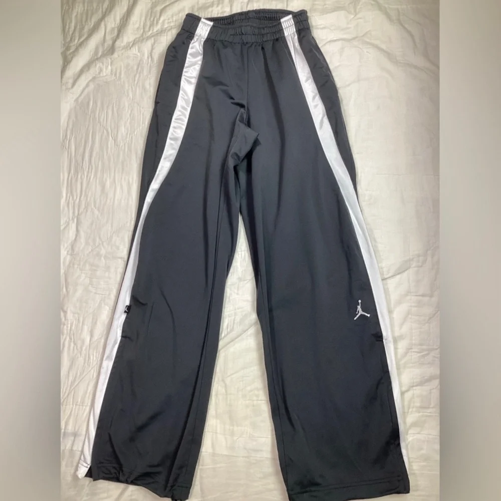 Mens‎ Jordan Classic Team Warmup Track Pants Gray Medium